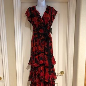 Medium- New York and Company Eva Mendez. Black and Red Dress!